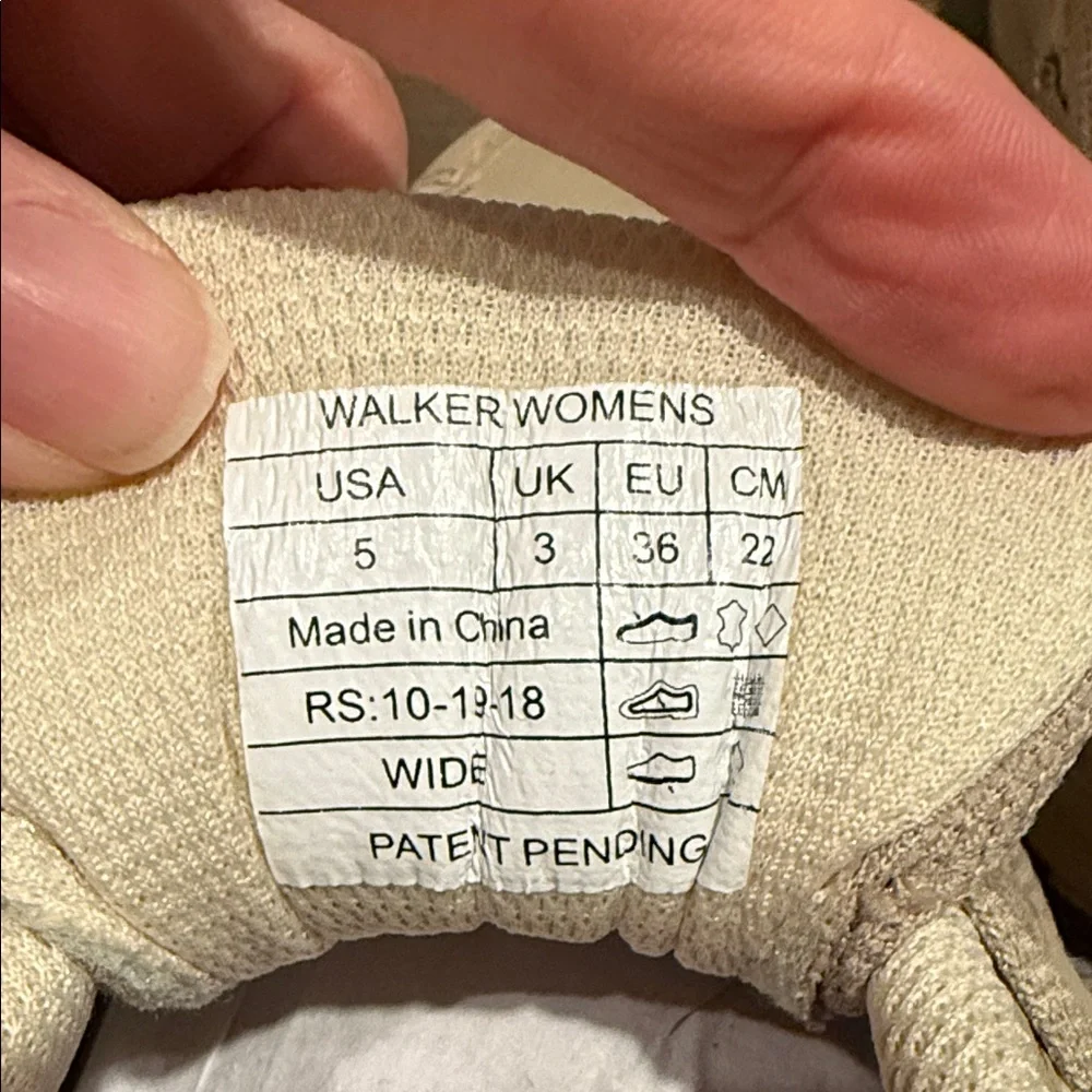 Vionic Walker‎ Classic Orthotic Walking Shoes Stone Taupe Size 5 NWOB Comfort